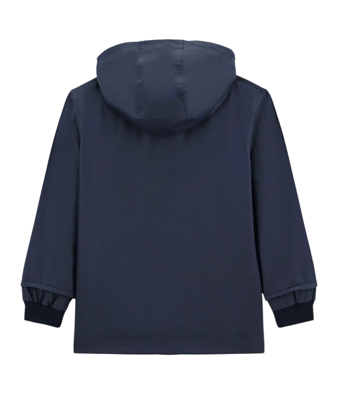 hooded rain coat