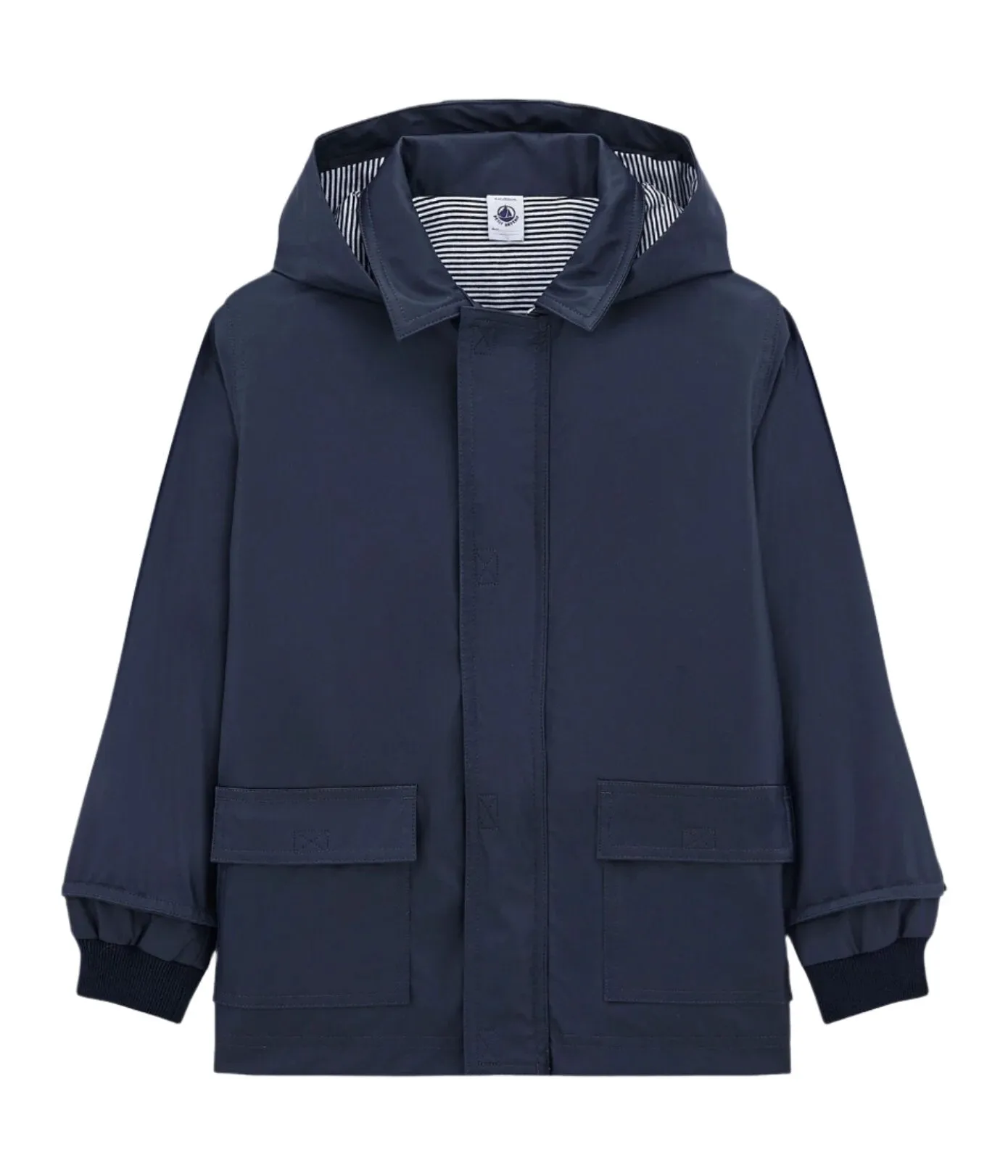 hooded rain coat