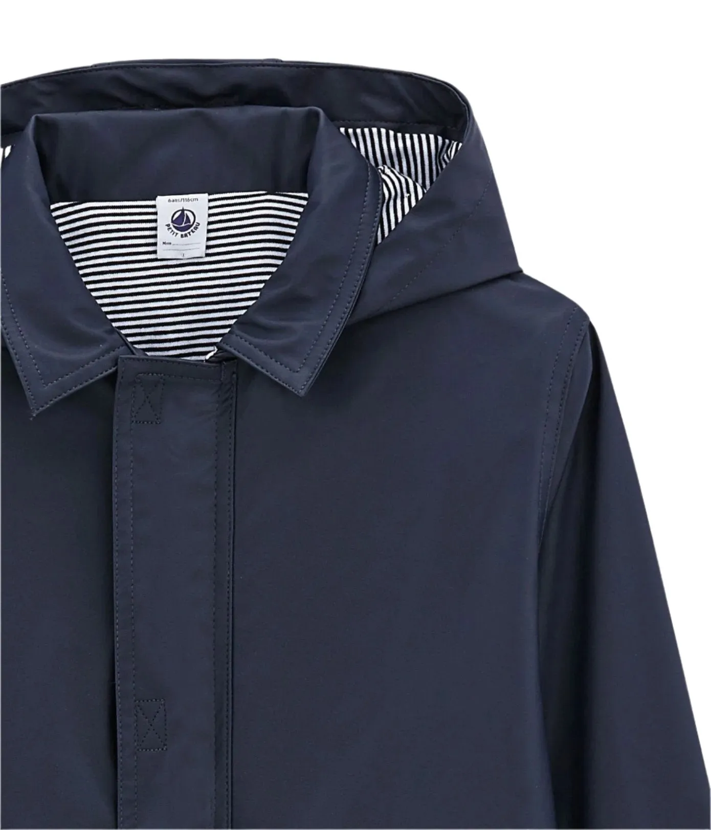 hooded rain coat