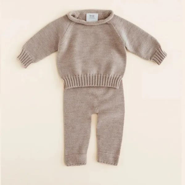 Hvid Sweater Georgette - Sand