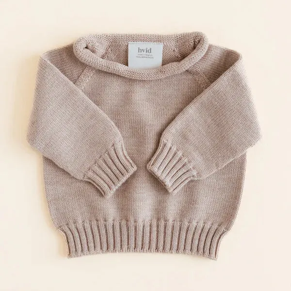 Hvid Sweater Georgette - Sand
