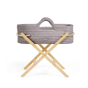 Ickle Bubba Nova Moses Basket & Stand - Tawny / Pine