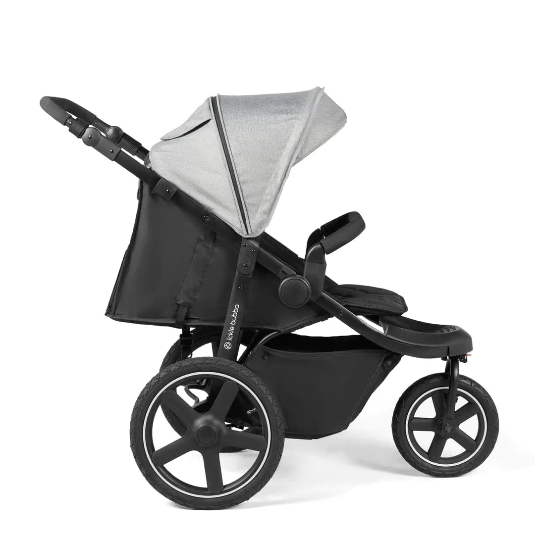 Ickle Bubba Venus Max Jogger (Stratus i-Size) Travel System - Black / Space Grey / Black