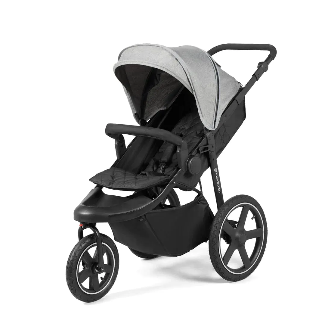 Ickle Bubba Venus Max Jogger (Stratus i-Size) Travel System - Black / Space Grey / Black