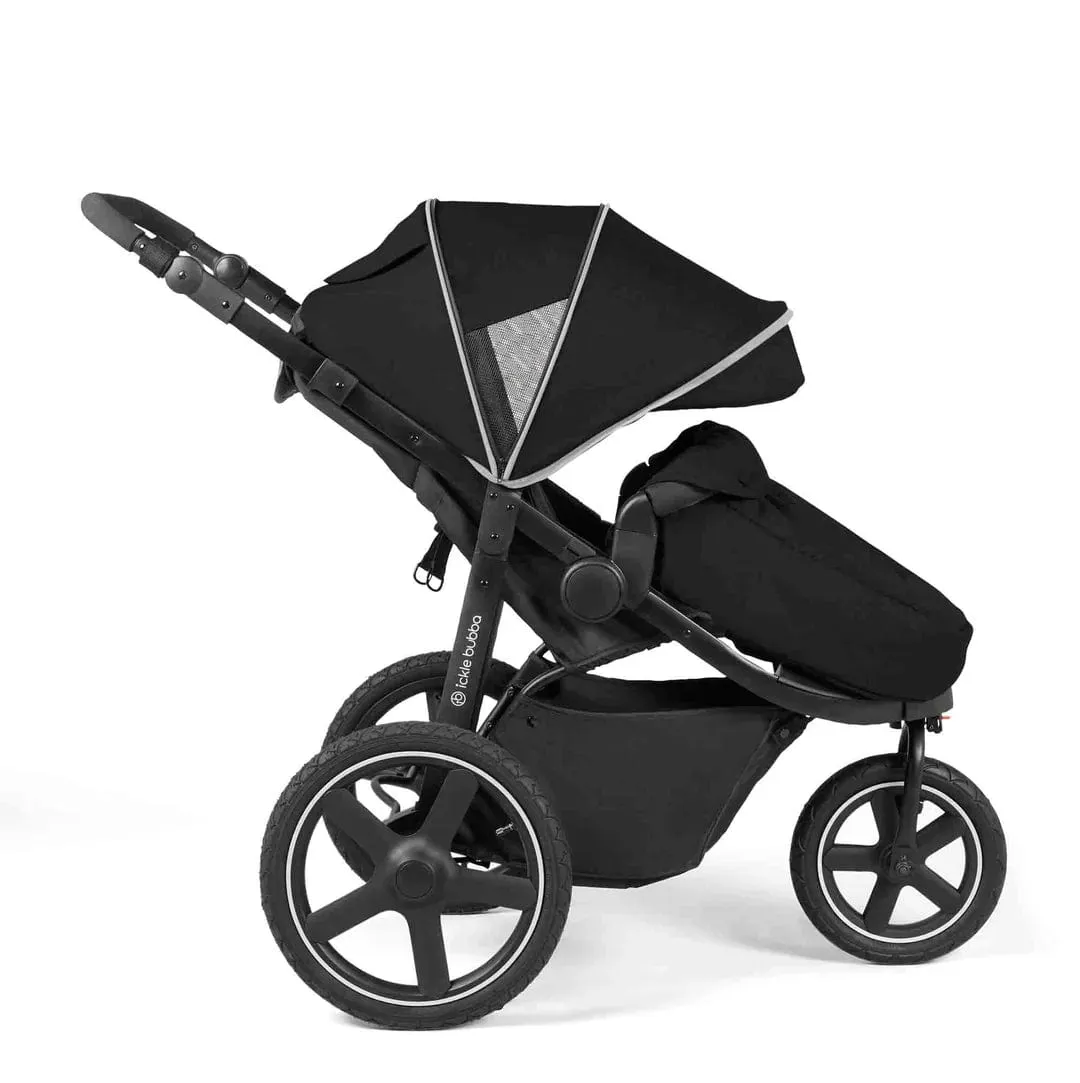 Ickle Bubba Venus Max Jogger Stroller - Black / Black / Black