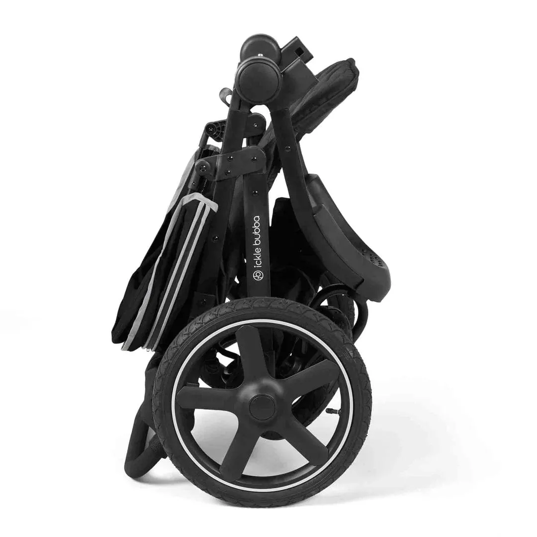 Ickle Bubba Venus Max Jogger Stroller - Black / Black / Black