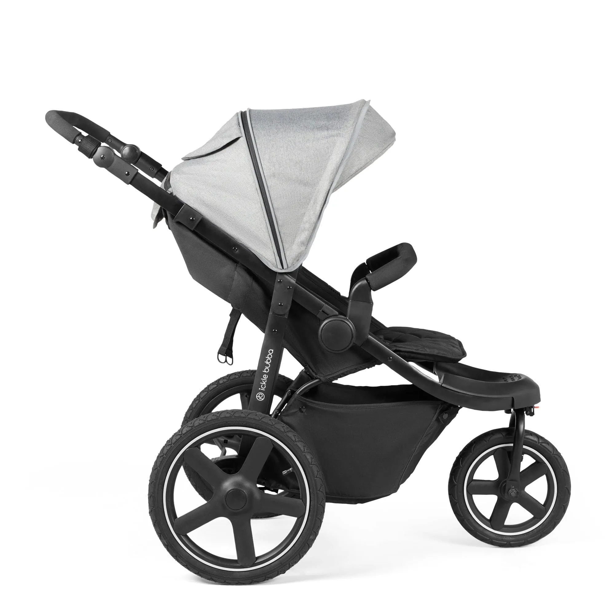 Ickle Bubba Venus Max Jogger Stroller - Black / Space Grey / Black