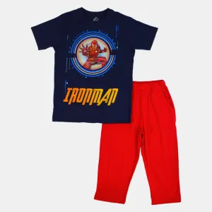 Iron Man Boys' Cotton Pajama Set
