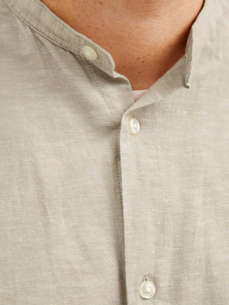 Jack & Jones Breeze Linen Blend Shirt Beige