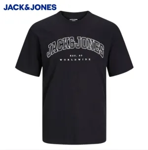 Jack & Jones Caleb Logo Black Tee Black