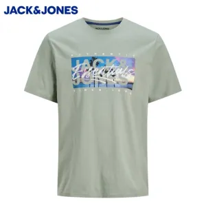 Jack & Jones Colton Photo Logo Tee Green