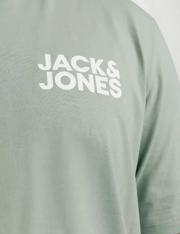 Jack & Jones Corp Logo Iceberg T-Shirt Green