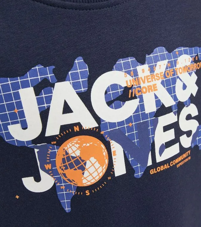 Jack & Jones Dust Navy Crew Neck Sweat Navy