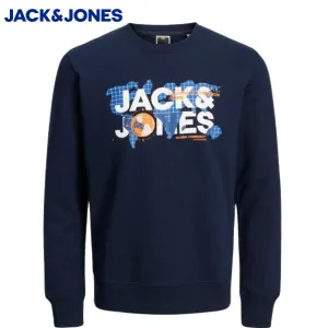Jack & Jones Dust Navy Crew Neck Sweat Navy
