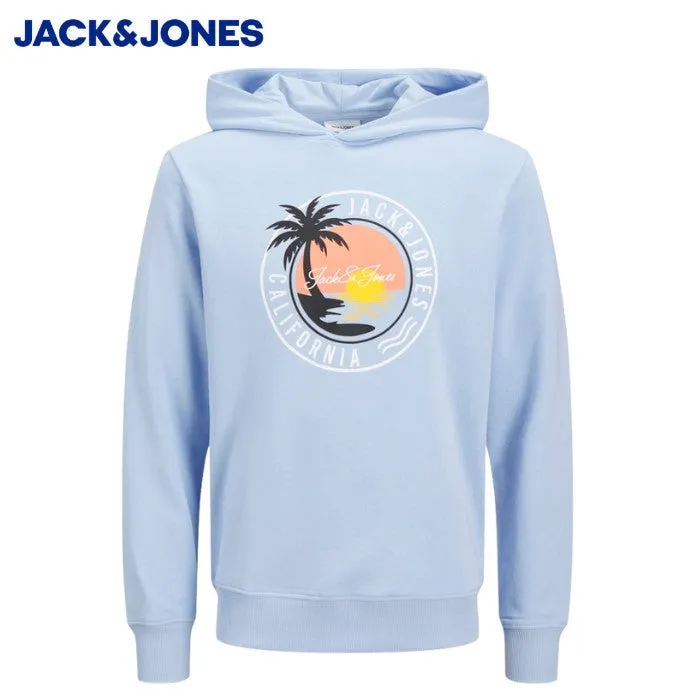 Jack & Jones Palm Logo Blue Hoodie Blue
