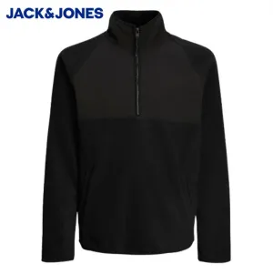 Jack & Jones Peak Black Zip Sweater Black