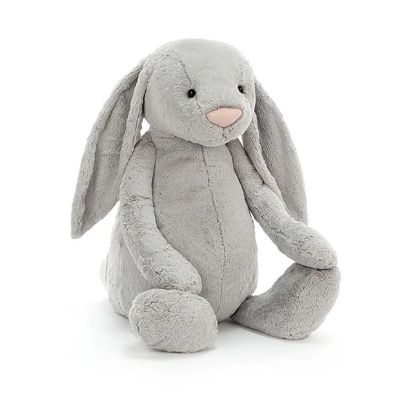Jellycat, Bashful Bunny Very Big, 108cm, Silver
