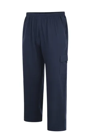 Kam Lightweight Cargo Navy Joggers Navy