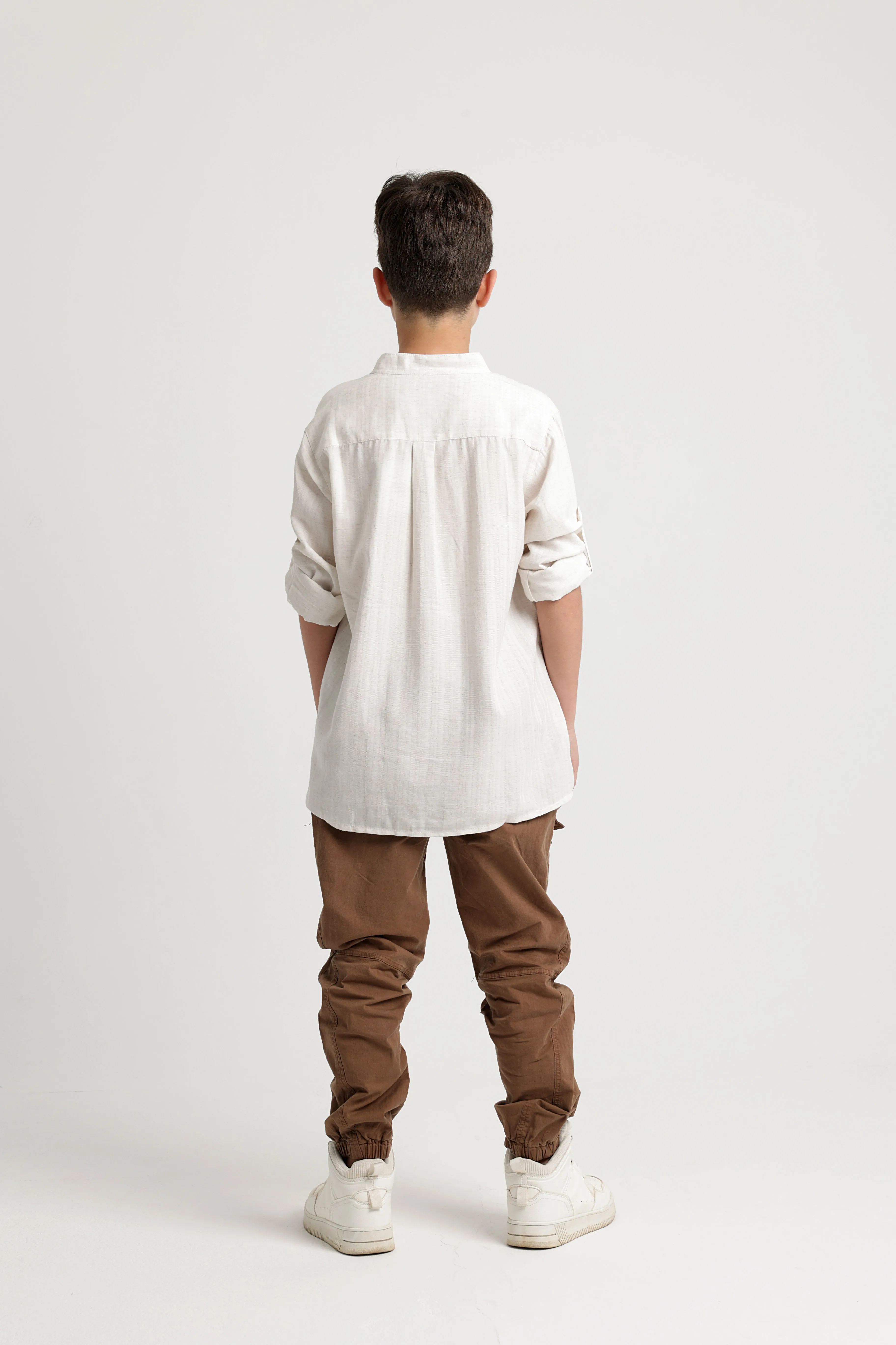 Kids Boys' Cotton Long-Sleeved Shirt