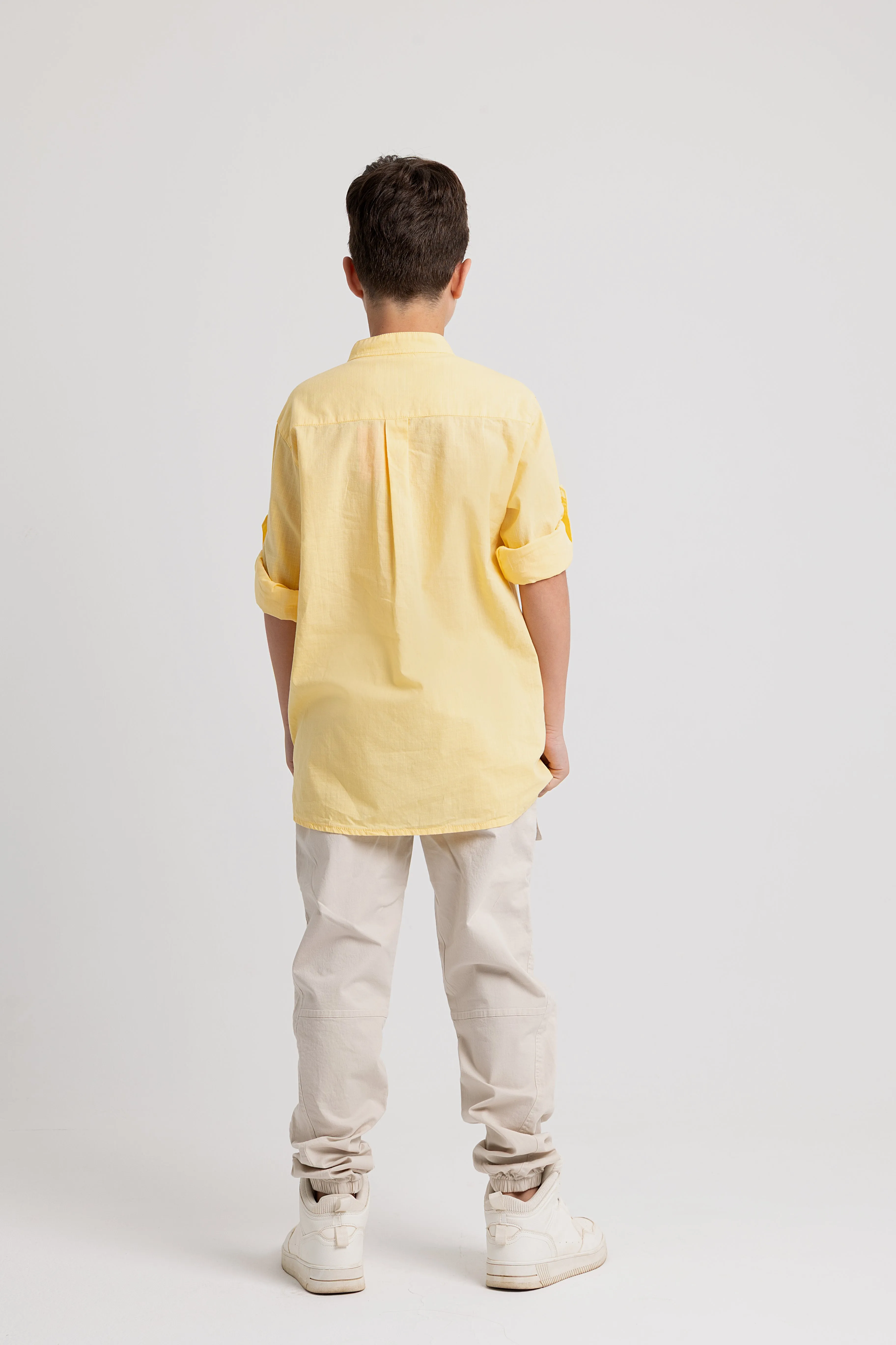 Kids Boys' Cotton Long-Sleeved Shirt