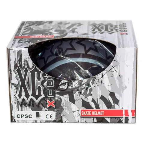 Kids Safety Helmet (Black Stars)  Small 48 - 54cm