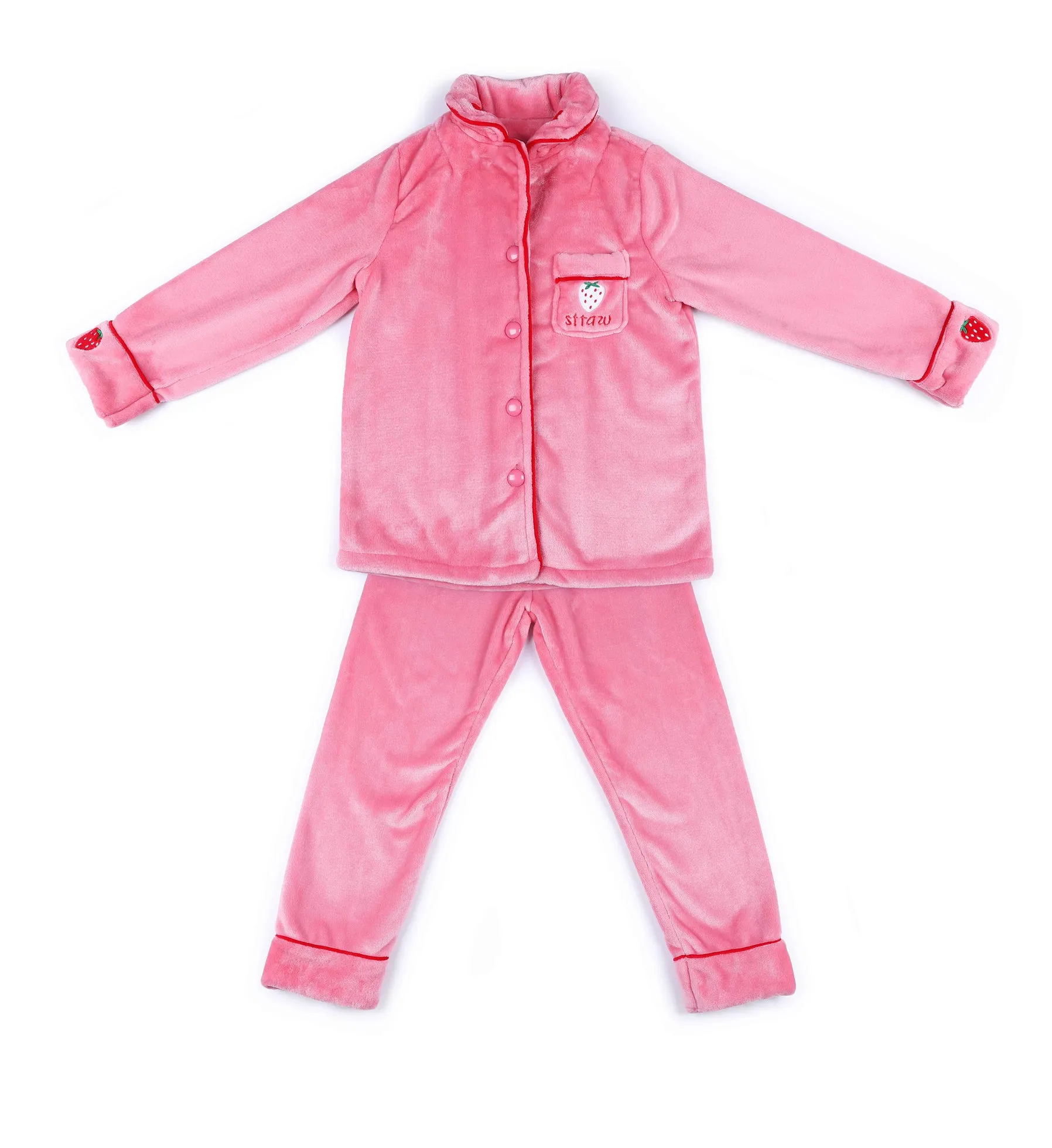 Kids Winter Warm Fleece Pajama Set