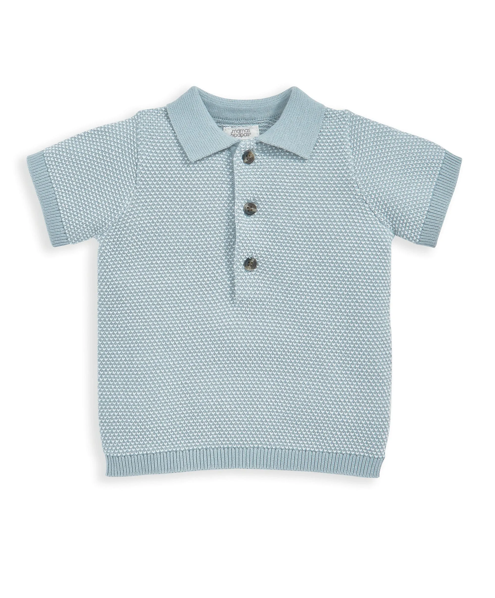 Knitted Polo and Short Outfit Set
