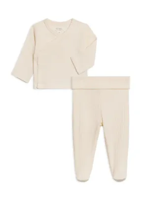 Lacey Pointelle Kimono Set