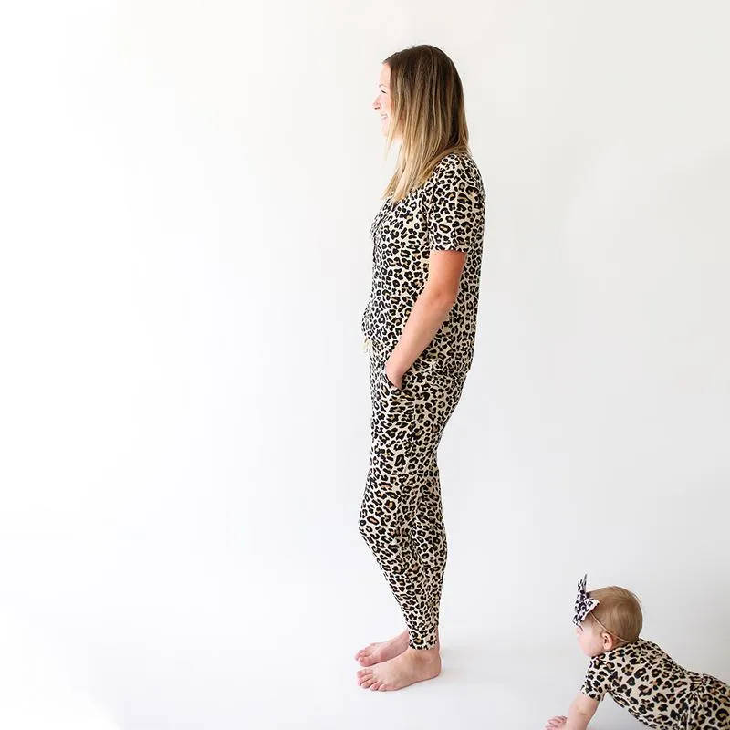 Lana Leopard Mommy SS Basic Lougewear