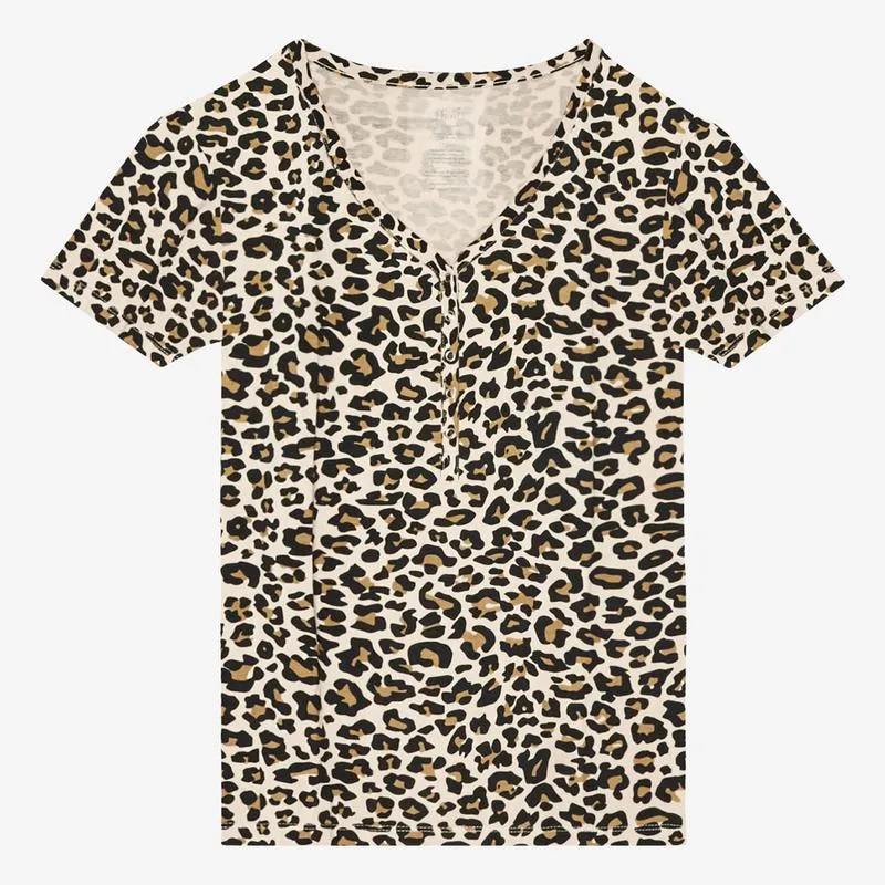 Lana Leopard Mommy SS Basic Lougewear