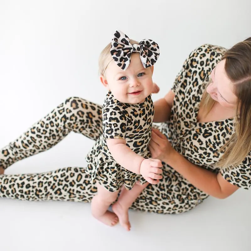 Lana Leopard Mommy SS Basic Lougewear