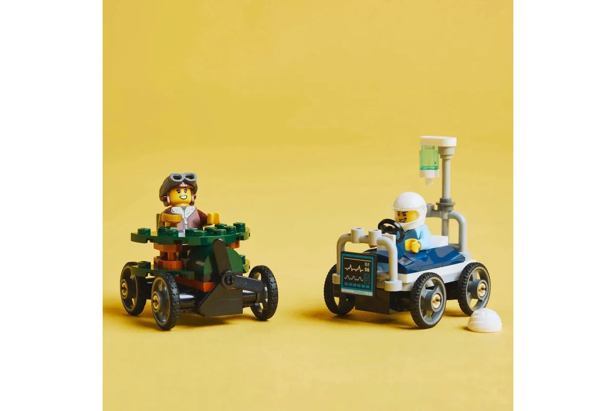 LEGO City Aeroplane vs. Hospital Bed Race Car Pack 60459