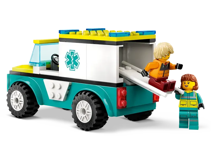 LEGO CITY Emergency Ambulance and Snowboarder 60403