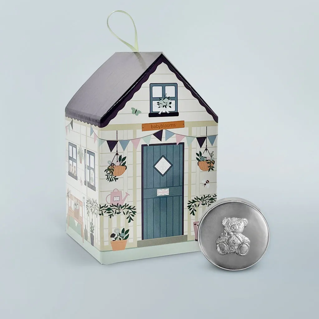 Little Treasures Pewter Trinket Box with Bear