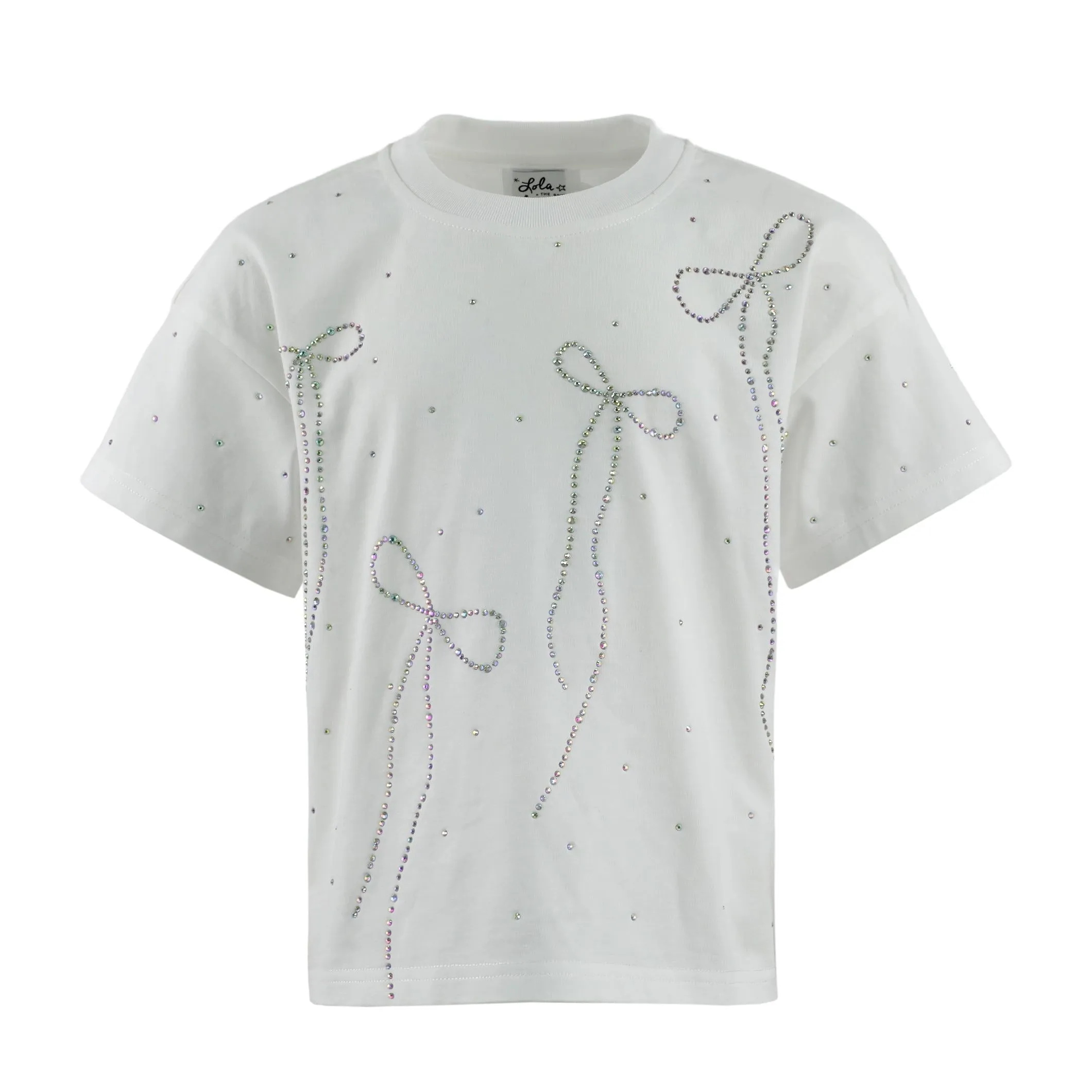 Lola   The Boys Crystal Bows T-shirt