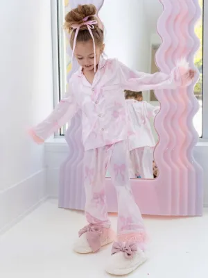 Lola   The Boys Pretty In Bows Silky Set