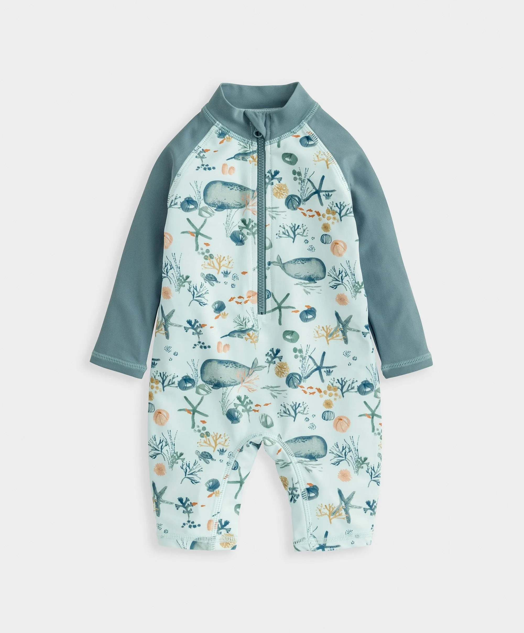 Long Sleeve Whale Print Rashsuit