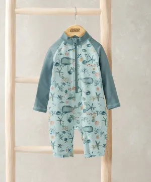 Long Sleeve Whale Print Rashsuit