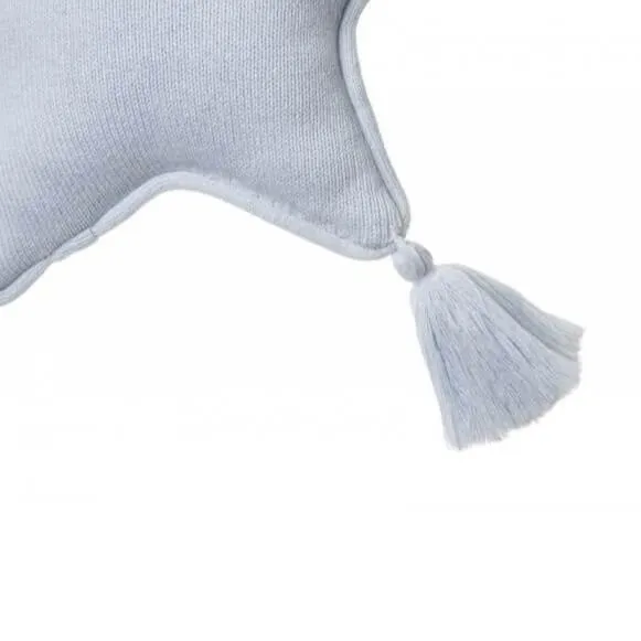 Lorena Canals Knitted Cushion Twinkle Star - Soft Blue