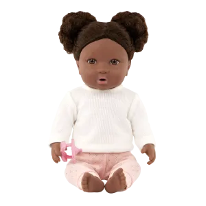 LullaBaby – Baby Doll with Curly Brown Hair