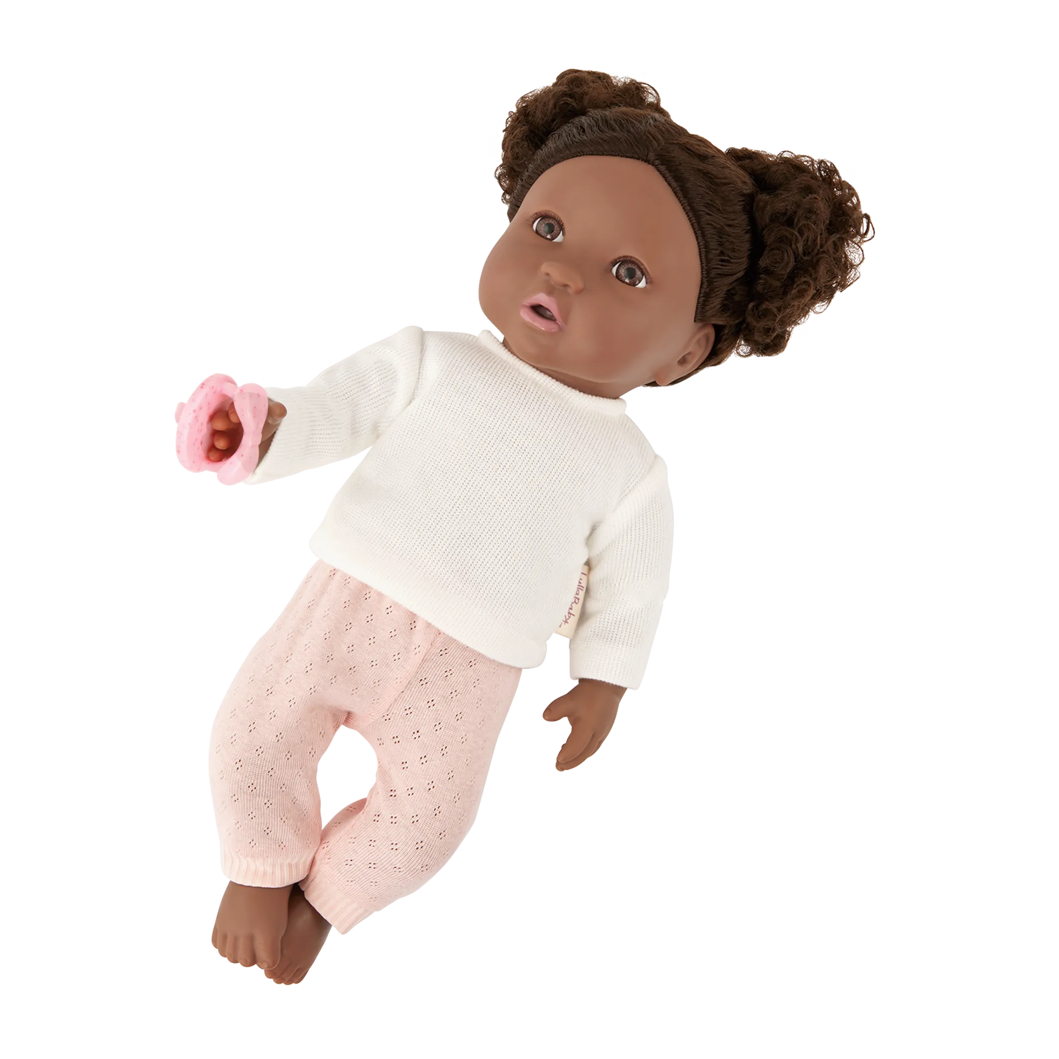 LullaBaby – Baby Doll with Curly Brown Hair