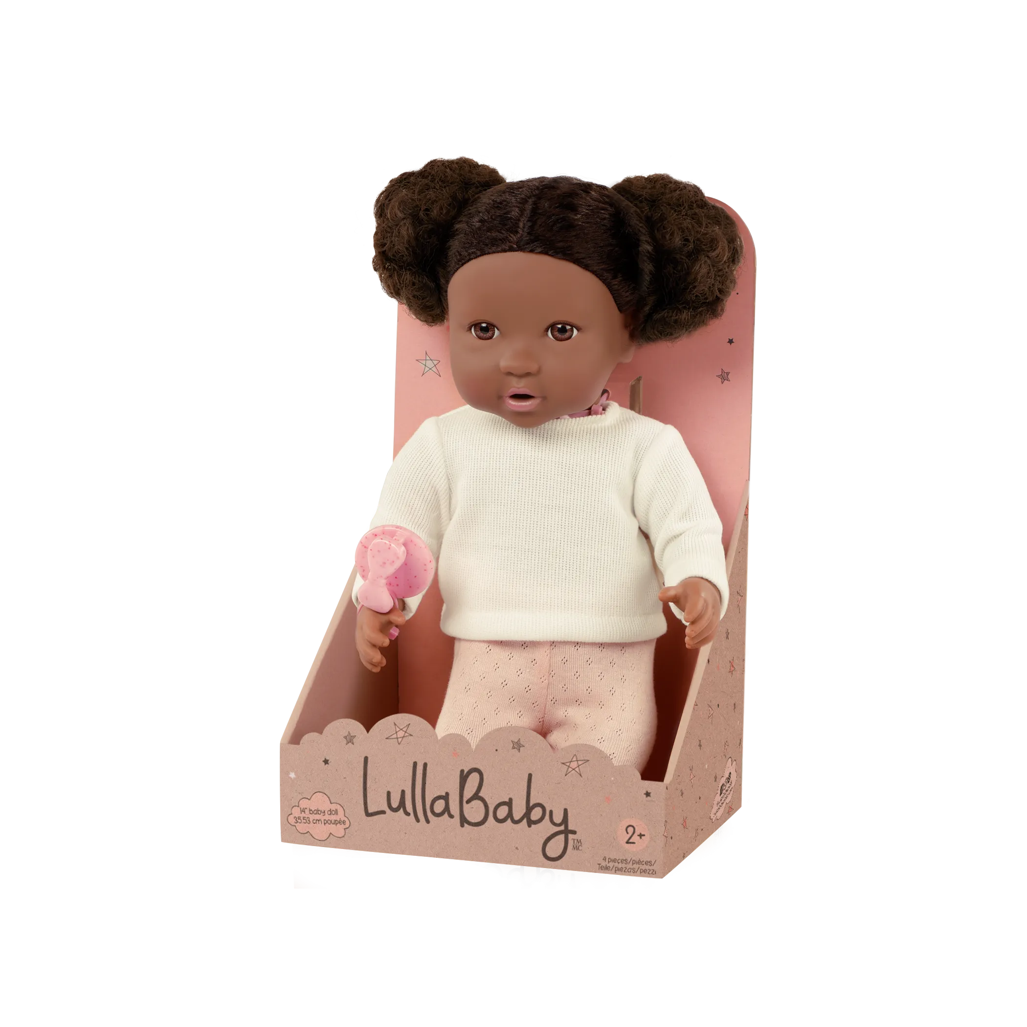 LullaBaby – Baby Doll with Curly Brown Hair