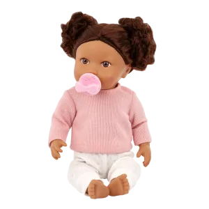 LullaBaby – Baby Doll with Wavy Brown Hair