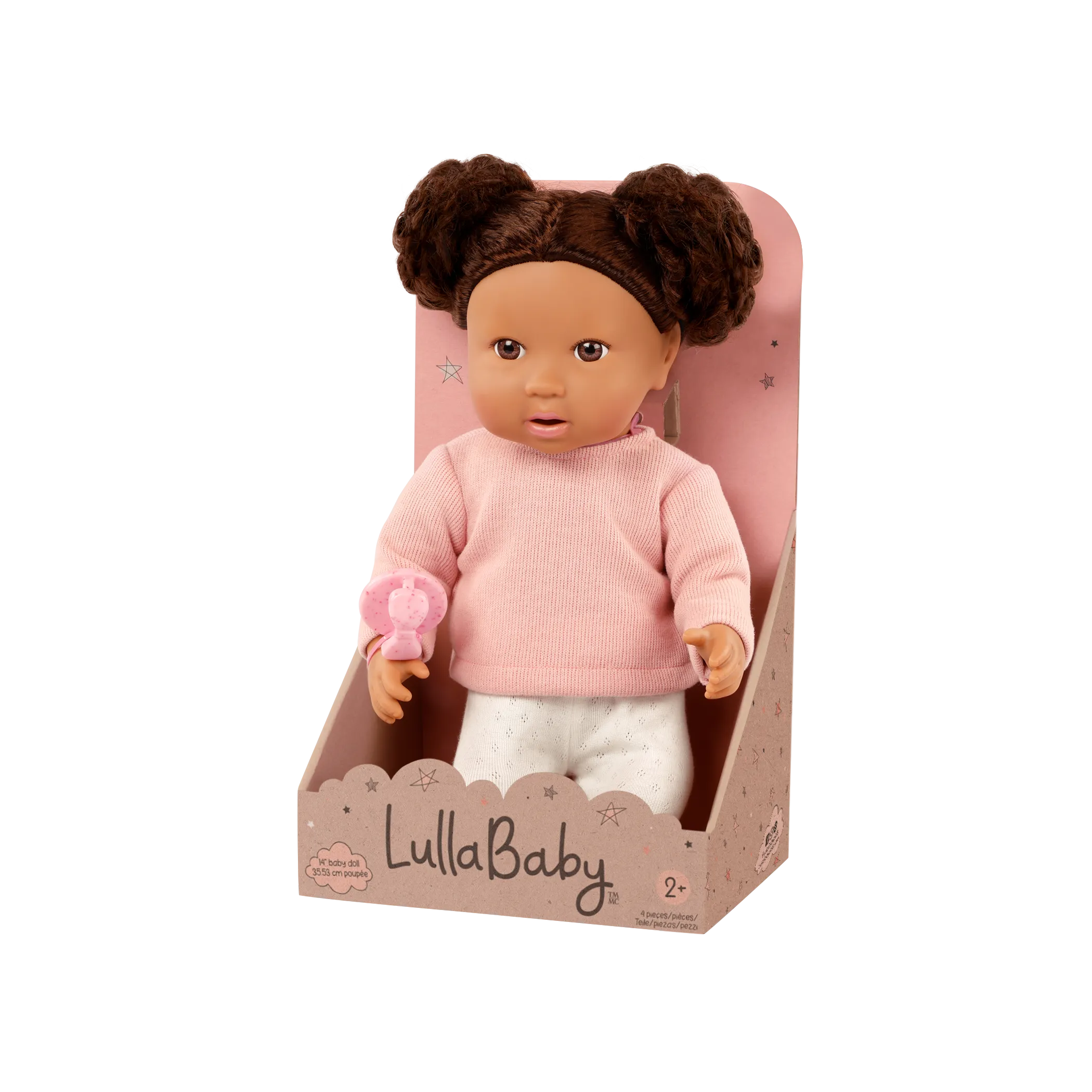 LullaBaby – Baby Doll with Wavy Brown Hair