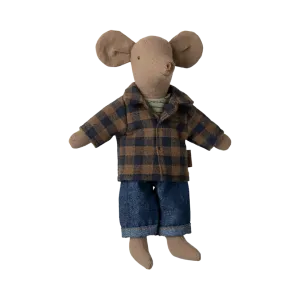Maileg dad mouse - light brown