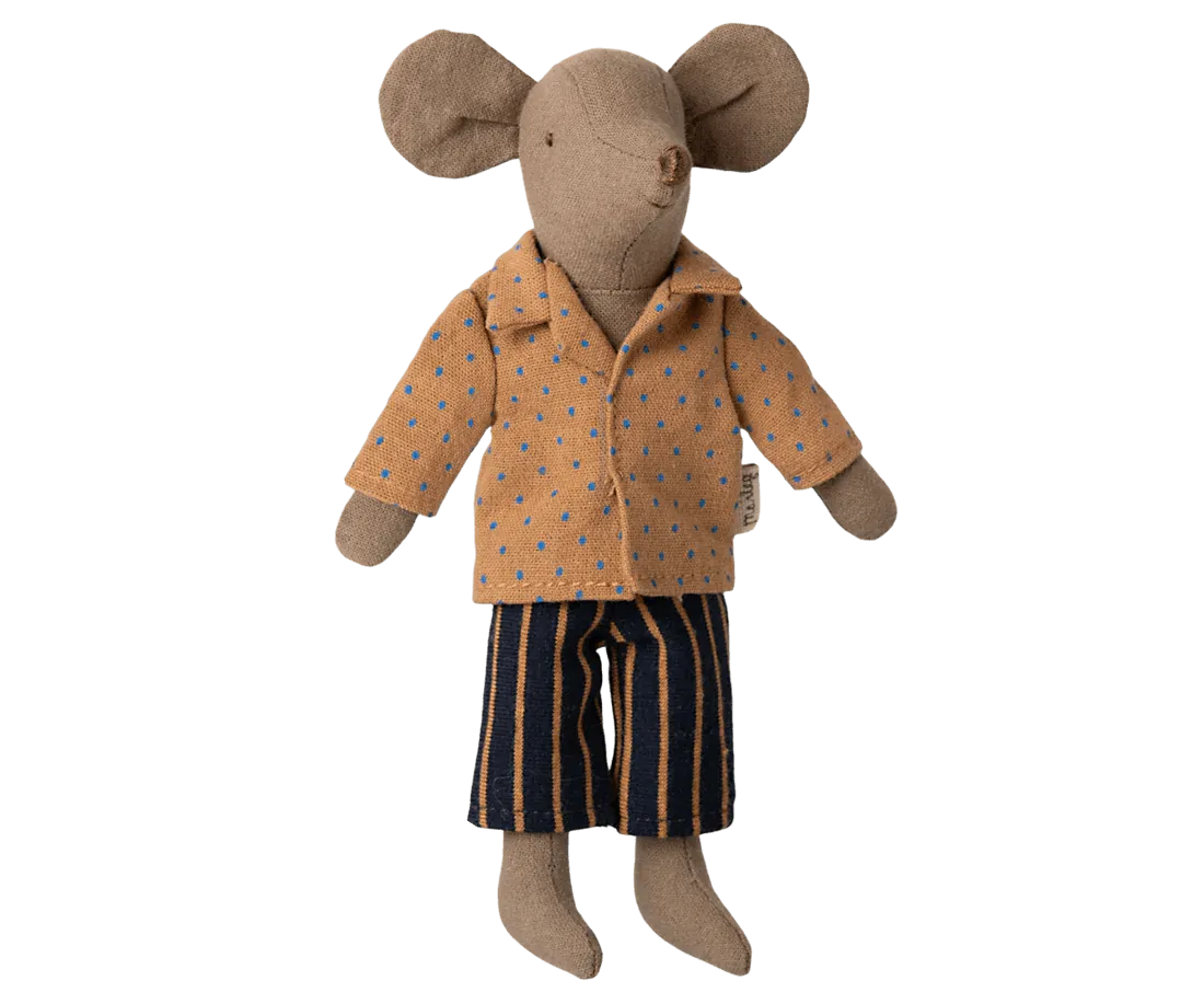 Maileg: Shirt & Striped Pants - Dad Mouse Set