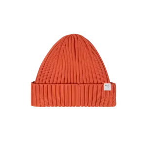 MILES THE LABEL Ribbed Baby Beanie 3-9m - Ginger
