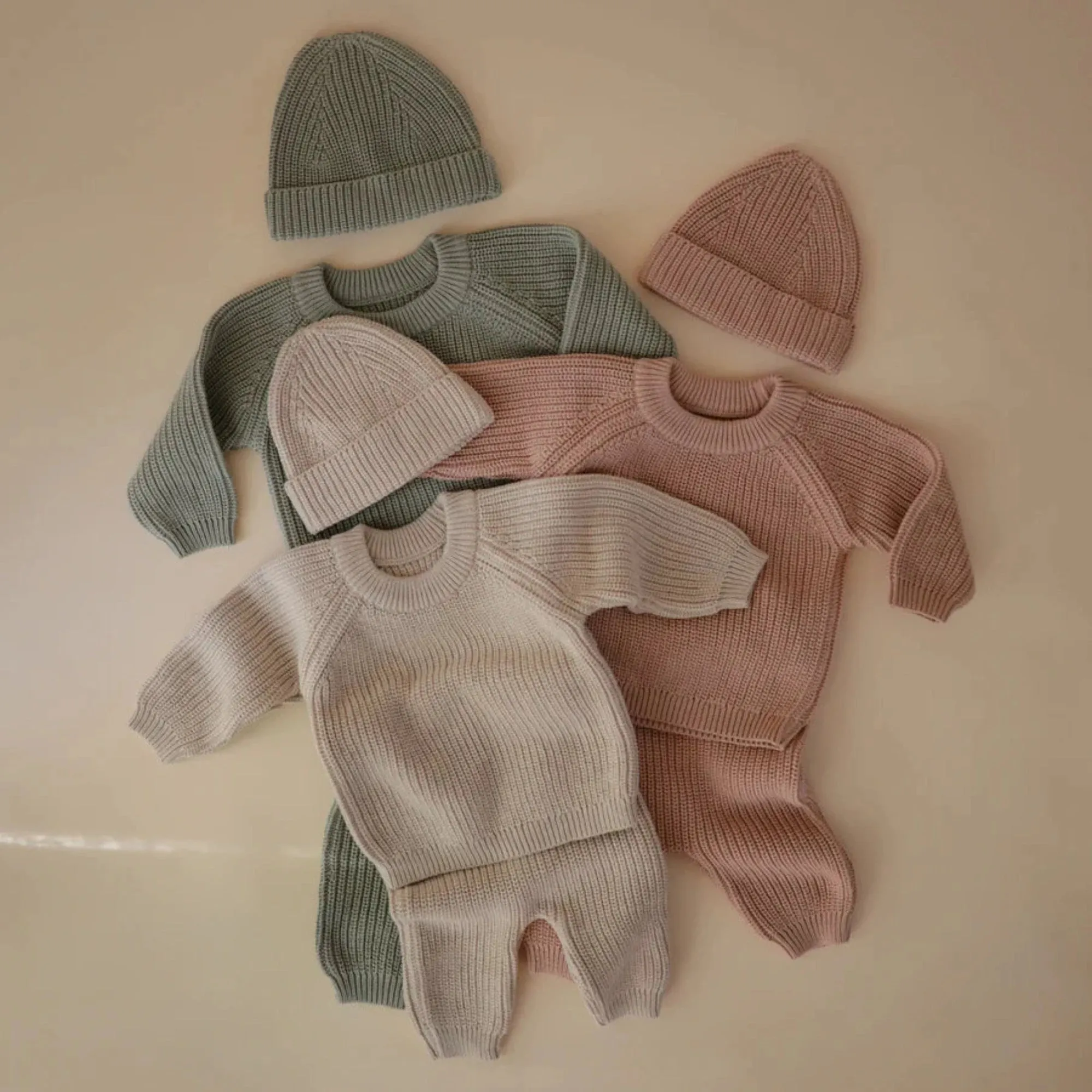 MUSHIE Chunky Knit Pants