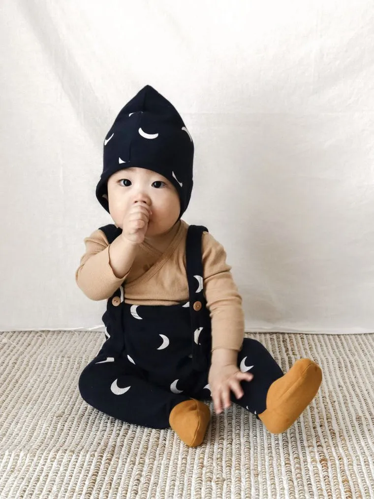 Navy Midnight Footed Salopettes