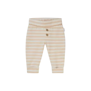 NOPPIES Pants Baxley Slim Fit Stripe - Beige